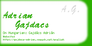 adrian gajdacs business card