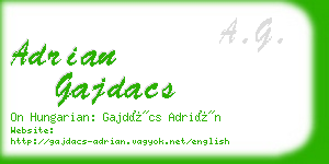 adrian gajdacs business card